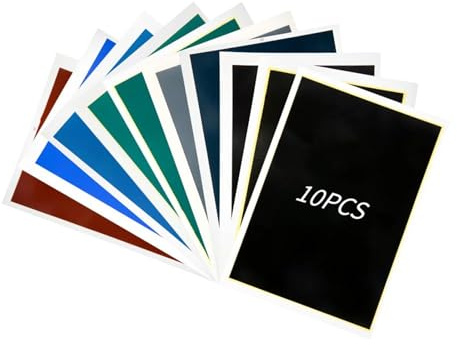 Uadme Lasergravur Papier, 10 Stück Laser Markierungspapier, Lasermarkierpapier Farbpapier zum Lasergravieren und Färben von Nichtmetallischen Materialien, Dauerhafte Färbung