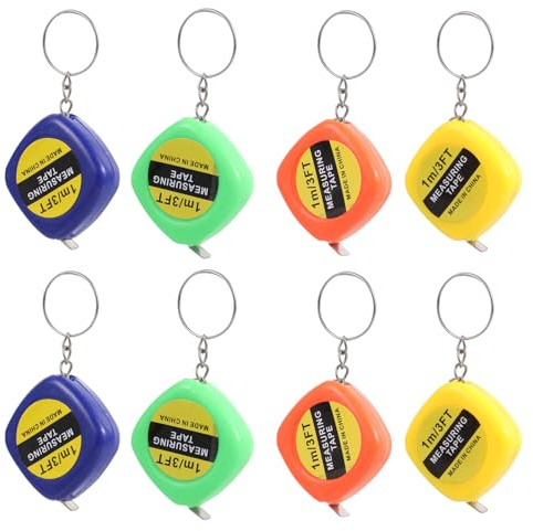 Uonlytech 20St Maßband Schlüsselanhänger weiches Maßband Mini-Schlüsselanhänger Werkzeug-Schlüsselanhänger messen für Spielzeug Mini-Ma?band für Geldb?rse Messgerät Anhänger