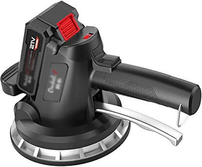 UsmAsk Machine à carrelage, Machine à carrelage réglable à 6 Vitesses, Ventouse vibrante pour la Pose de carrelage au Sol et au Mur, Batterie au Lithium 21 V, adsorption 320 kg