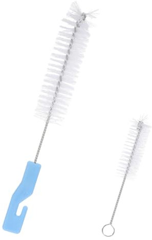 Anneome 2pcs Ergonomic Handle Cleaning Brush Filter Hose Brush for Water Pump Air Conditioner Fountain Pump Aquarium Maintenance