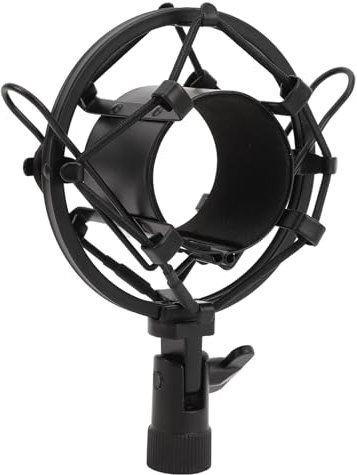 Mikrofon-Stoßdämpferhalterung für Studio-Kondensatormikrofone mit 45–50 Mm Durchmesser, Anti-Vibrations-Mikrofonhalter, 5/8 auf 3/8 Konvertierungsmutter. Mikrofon-Clip-Halterung