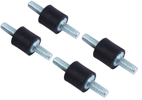 Kompakte, Stoßdämpfen de Und Geräuschreduzieren de Gummihalterung Für Luftkompressoren Und Motoren, Metall/Gummi, M4, Schwarz, 4Er-Pack