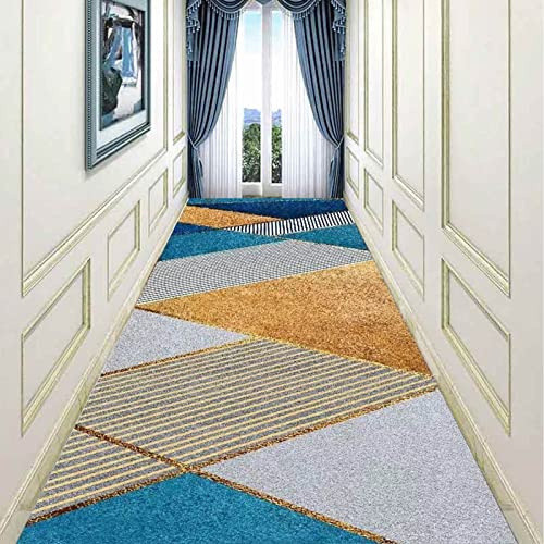 Tappeto passatoia per corridoio con retro antiscivolo, per cucina, corridoio, scale, lunghezza 100 cm, 6 m, 100 x 450 cm