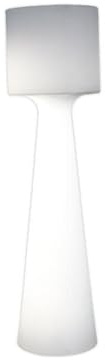 Dekorative Außenlampe IP65 mit LED 6000 K kaltweißes Licht 1800 lm 140 cm Weiß Kabel Stecker Stehlampe außen Terrassenlampe Gartenleuchte