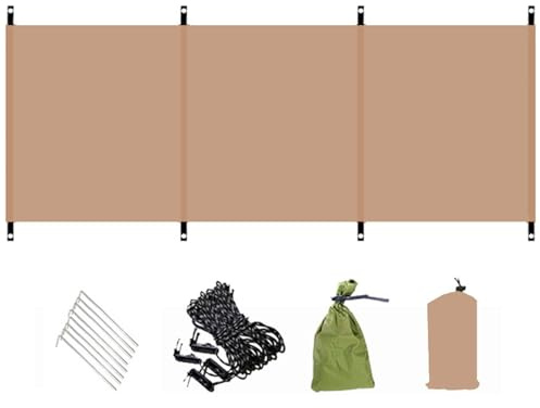 Yeory Windbreaker, 98x28 Inch Oxford Cloth Camping Wind Blocker with Ground Nails & Wind Ropes & Storage Bag, Sunbathing Privacy Screen for Outdoor, Breaker