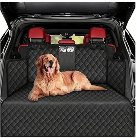 GNTHERF Car Boot Cover for Dogs, for Audi Q3 S-Line/Q3 Quattro/Q3 Sportback/Q5/Q5 Waterproof Nonslip Pet Liner Protector Universal Trunk Dog Blanket with Side Protection