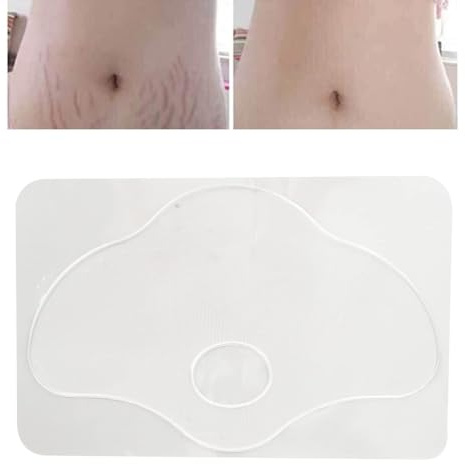 Stretch Mark Silicone Patch Clear 26 x 17 cm - Reusable Abdominal Plaster Skin Friendly | Soft Care Cushion for Tightening Scar Reduction Anti for Women
