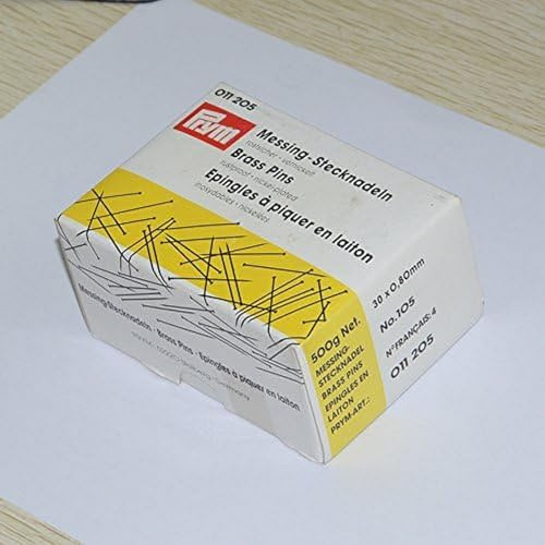 Prym 011205 Stecknadeln, 0,80 x 30mm, silberfarbig, 500g