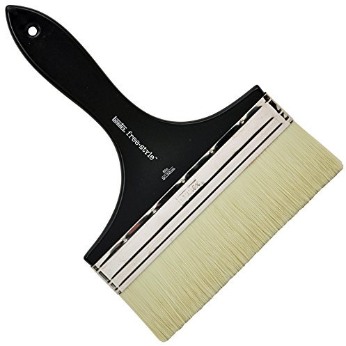 Liquitex Professional Freestyle - Brocha para trabajos grandes, apta para barnizar, virola ancha y plana (20,32 cm), mango corto