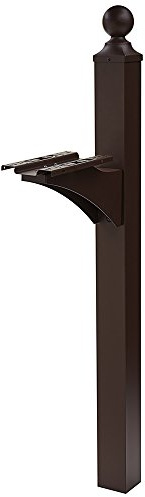 Gibraltar Mailboxes Landover Aluminum Venetian Bronze, Mailbox Post, LP000BZ0