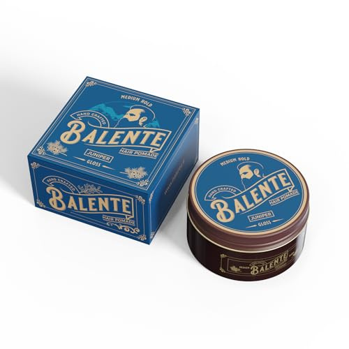 Medium Hold Gloss CERA Pomade WAX Lucida Balente al profumo di Ginepro - per capelli dallo styling perfetto - 100 ml Gel capelli UOMO MADE IN ITAY