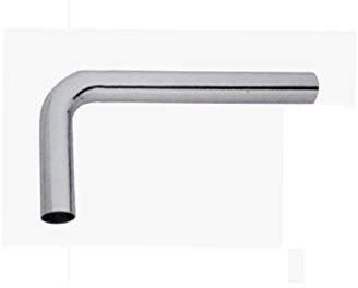 CURVA CROMATA SCARICO WC A 90° D. 30 MM 150X250 RACCORDO TUBO BAGNO