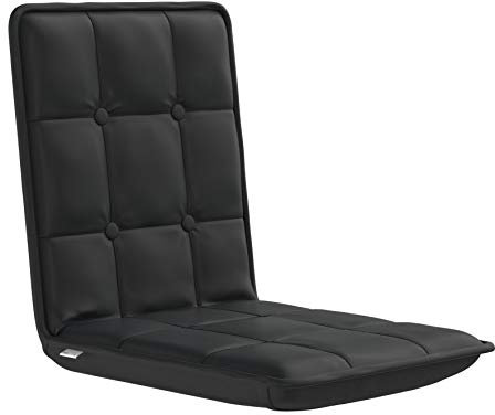 bonVIVO Easy Comfort, Bodensessel, mehrere Positionen, Bodensitz, schwarz, verstellbare Rückenlehne, faltbar, gepolstert, für TV, Gamer, Meditationsstuhl, Lesesessel