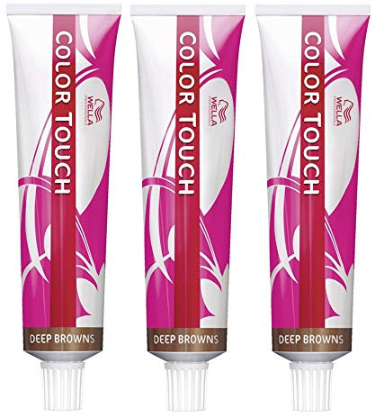 3er Wella Professionals Color Touch 6/0 Dunkelblond 60 ml