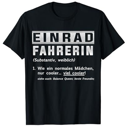 Beste Einradfahrerin Definition Einrad Geschenk T-Shirt