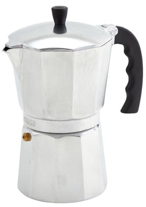 IMUSA 12 Cup Cast Aluminum Stovetop Coffee Maker with Cool-touch Handle