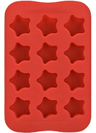 Luckxing Bac à glaçons en Silicone,Plateaux à glaçons Moules à glaçons avec Forme ronétoile carrée en cœur - Plateaux à glaçons Ronds en Forme d'étoile carrée en Silicone, moules à glaçons