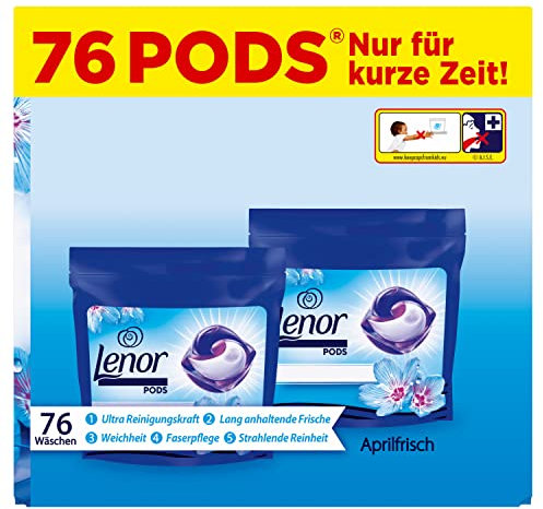 Lenor All-in-1 Pods Aprilfrisch 2x38-76WL