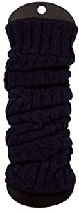Ateena Scaldamuscoli Lunghi in Maglia di Lana per Donne e Ragazze, Scaldamuscoli Alle Caviglie, Calzini Alti al Ginocchio Senza Piedi, Circonferenza Max dei Polpacci– 40cm Lunghezza- 60cm, Blu Marina