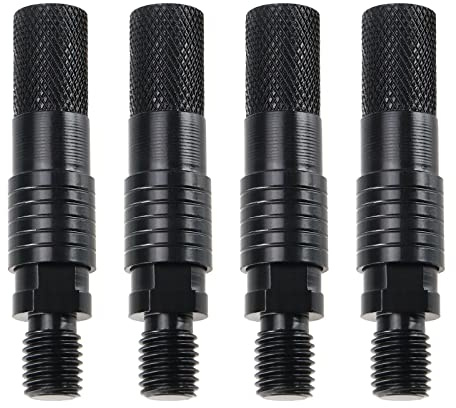 EMSea 4 Stück 3/8 Zoll Angelalarm Stecker Angeln Bissanzeiger Schnellspanner Adapter Angelrutenhalter Halter Stecker Abnehmbares Karpfenangelgerät