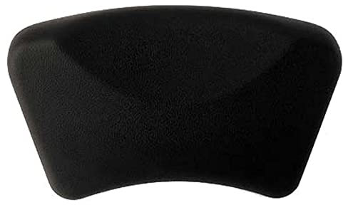 Bath Pillows, Bathtub Pillow, Bath Pillows for Tub Neck And Back Support Non-Slip Suction Cups, Bathtub Hot Tub Pillow,Black