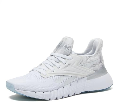 Reebok Nano gymsneakers för kvinnor, tränings- och promenadskor, Skodon vit/silver metallisk/knappt grå, 38.5 EU