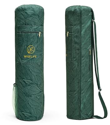 Sac de transport à bandoulière réglable pour tapis de yoga classique Vert