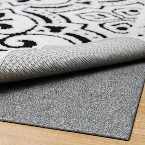 LINLA Non Slip Rug Pad, 2' x 10', 1/8 Thick Felt and Rubber Protective Padding - Low Profile Cushion and Rug Gripper for Hardwood Floors