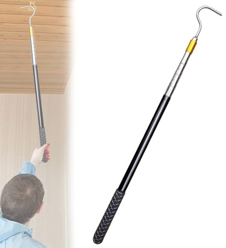 STFALI Teleskopstange mit Haken für Sonnensegel Keder,Bootshaken, Stange mit Haken für Seagull SE und Scuba SE Poolroboter, Markisenöffner für Wohnmobile