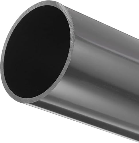 MACHSWON PVC-Rohr, 67,8 mm, Innendurchmesser, 75 mm Außendurchmesser, 200 mm Länge, rund, starres Kunststoffrohr, hohe Schlagfestigkeit, für Abflussrohr, Kabelmuffe (dunkelgrau)