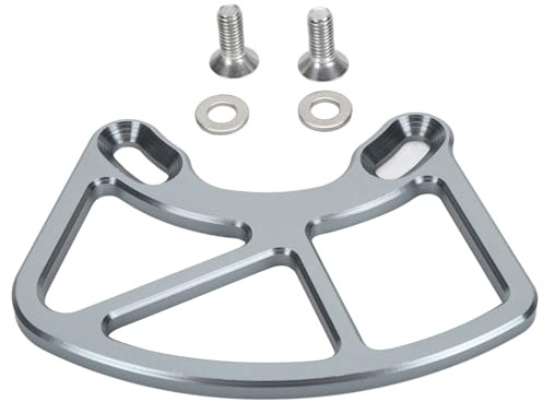 Bike Chain Guard, Durable Aluminum Alloy Bash Guard Chain Stay Protector Lightweight Impact Resistant for Mountain Bikers, Commuters and Off-road Cyclists