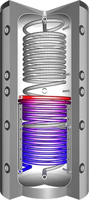 Hygiene-Schichtenkombispeicher mit 1 Wärmetauscher - EHS [550-2000 Liter] (2000 Liter)