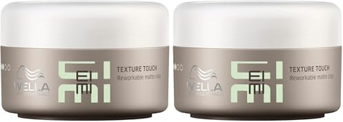 Wella Professionals EIMI - Gel de Peinado Cera Fijadora Mate para Trabajar el Cabello Fijación Suave TEXTURE TOUCH - 75ml (Paquete de 2)