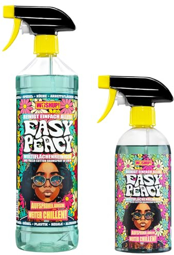 WOSHUP! Easy Peacy Allzweckreiniger - 1000 ml Multiflächen Allzweckreiniger Spray für Tische, Küche, Arbeitsflächen, Displays, Amaturen und Innenraum (3)