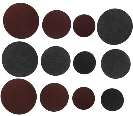 POPETPOP 12 Piezas Posavasos Redondos de Fieltro Doble Cara Antideslizante Protectores de Suelo para Macetas y Muebles Decorativos