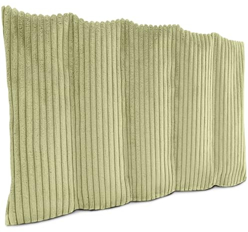 Amilian Cuscino con grani 55 x 20 cm con 100% noccioli di ciliegia, cuscino termico e freddo per microonde, forno e congelatore, ideale per schiena, spalle, addome e collo, rugiada del mattino