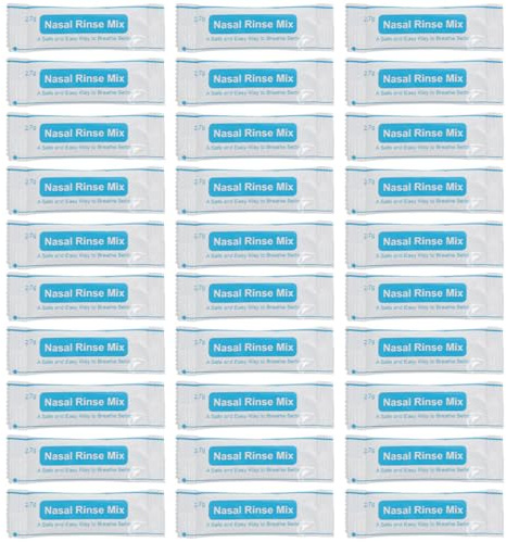 HONITANO 80 Bustine di Sale per Lavaggio Nasale Istantaneo Miscela per Risciacquo Nasale Confezionate Singolarmente per Igiene Quotidiana e Protezione da Polvere e Allergie