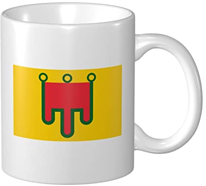 Tazza Da Caffè Flag Of Auvergne Latte Mug Personalizzato Donne Tazza Innamorati, Per Compleanno, Office, Merenda, 330ml