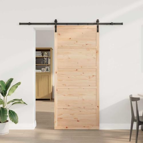 Falttüren Innentüren Gartenhaus Türen,Schiebetür Braun 80 x 208 cm Massivholz Kiefer,Falttüre für Wohnzimmer,Kinderzimmer,Büros