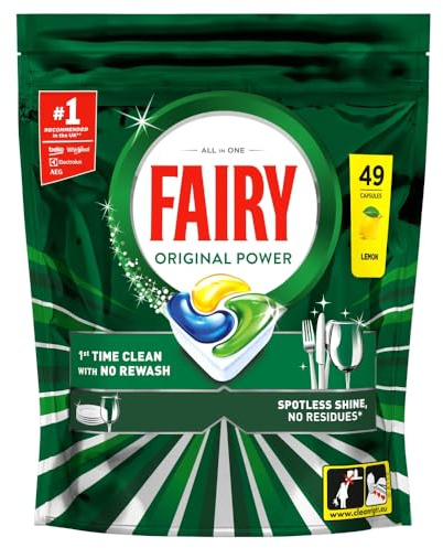 Fairy Original All in One Auto Dishwasher Tablets Lemon 49 Pack