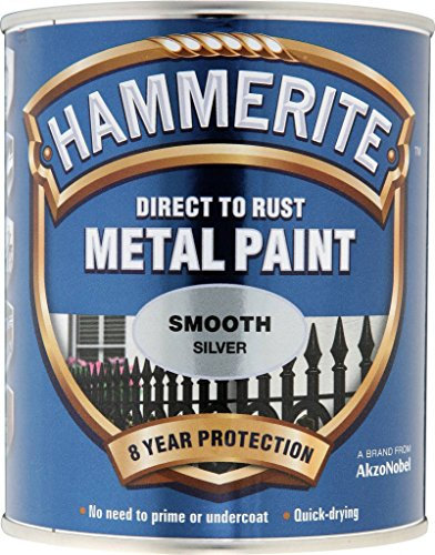 Hammerite Metal Paint Smooth 750ml Silver by Hammerite