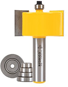 yonico Umlenkrolle Abkantzange Router Bit & Kugellager Set mit 1/5,1 cm Schaft