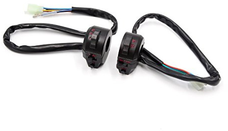 sourcing map Cg125 Moto 7/8 Manillar Interruptor de Altavoz Pito Luz de Giro