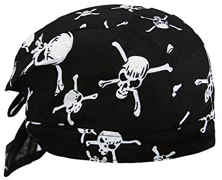 AfinderDE Unisex Modische Skelette Bandana Kopftücher Halstuch Schlauchtuch Biketuch UV Schutz Kopfband für Biking Fahrrad Motorrad Radsport