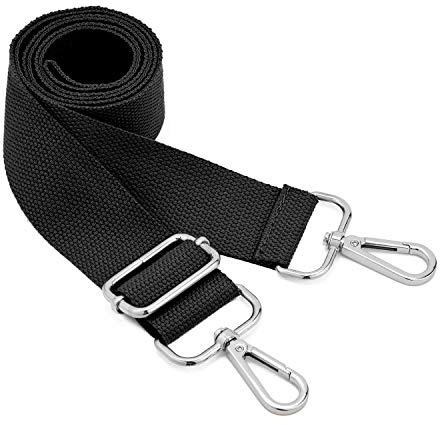 Breiter Schultertaschengurt,Verstellbarer Ersatz-Taschengurt mit Metall-Drehhaken,weiche Canvas-Taschengurte,Schultertaschengurt,Gürtel,Messenger Bag,austauschbarer Gurt für Crossbody-Handtasche