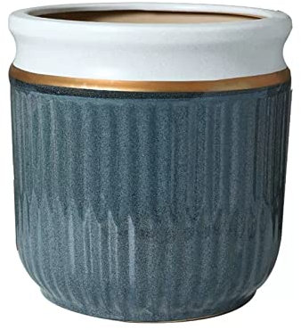 Maceta Interior Macetas redondas for jardín, macetas for plantas de exterior, macetas grandes con orificio de drenaje, contenedor decorativo for interiores, jardín, Patio Jardineras Exterior ( Color :