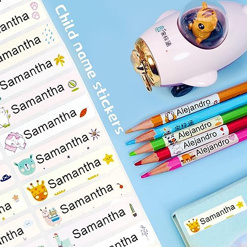 Personalisierte aufkleber, names aufkleber kinder schule, klebeetiketten, namensaufkleber stifte, sticker selbst gestalten, namensetiketten, namensetiketten kindergarten, (Name Sticker 120PCS)