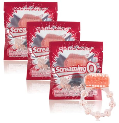Screaming O Vibrating Ring – 3-Pack Disposable Penis Rings for Couples, Body-Safe, Single-Use Vibrators, Enhances Pleasure for Him & Her