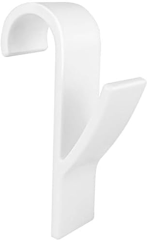 Annyswit 10 Pezzi Ganci per Termoarredo Bagni Ganci Asciugamani Termoarredo Accappatoio Appendini Asciugamani Bagni Bianco Plastica Salvaspazio Radiatore Standard Gancio Scaldasalviette