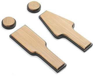Toilettenschild, Toilettenschilder for Männer und Frauen, Badezimmertürschilder for Büros, Geschäfte und Restaurants(Black)